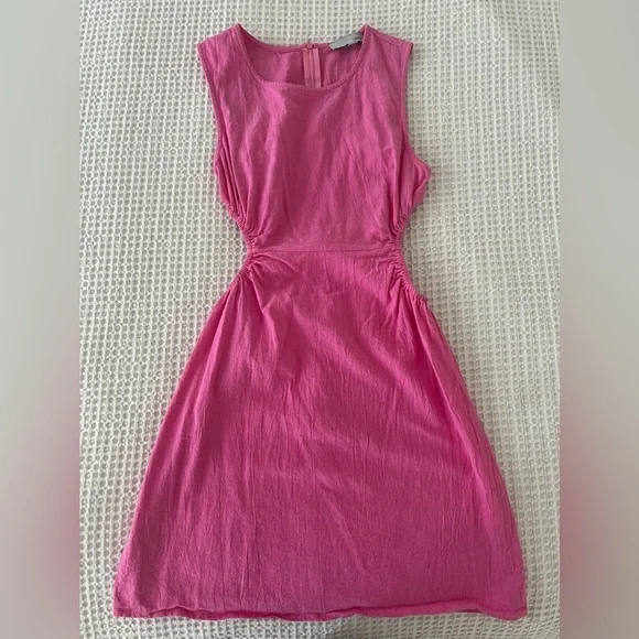 Dresses | Medium Barbie Hot Pink A Line Side Cut Out Dress Mini Brunch Dress  Summer | Poshmark